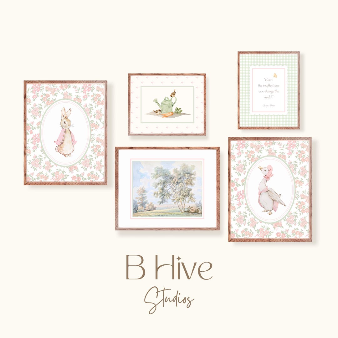 Vintage Style Peter Rabbit Prints, Beatrix Potter Quote, Printable Art ...