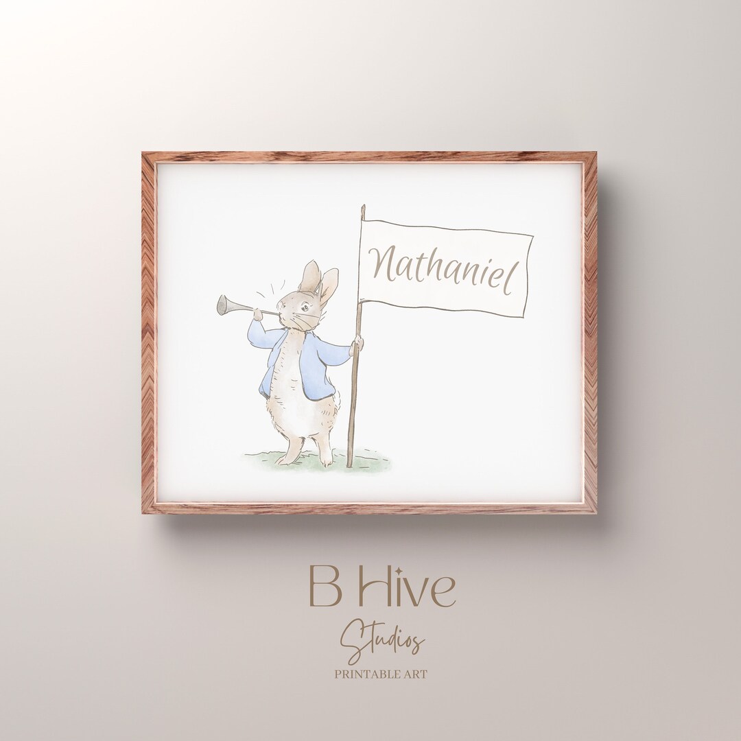 Peter Rabbit Nursery Art Prints, Vintage Nursery, Watercolor Art ...