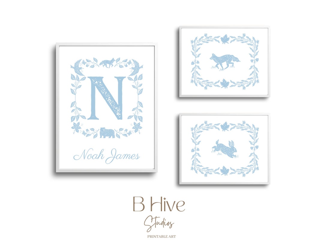 Vintage Nursery Art, Gallery Wall Art, Cottage Core Nursery Art