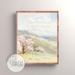 Vintage Secret Garden Nursery Art, Secret Garden Book Print, Literary Prints, Cottagecore Nursery, Girls Room Decor, Grandmillenial