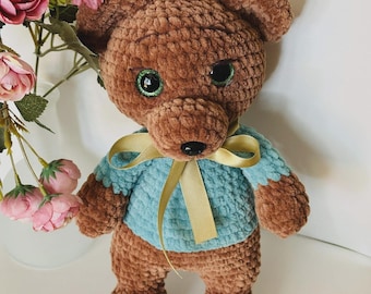 gestrickter Amigurumi, Spielzeug, Bar, 30 cm, Handarbeit,