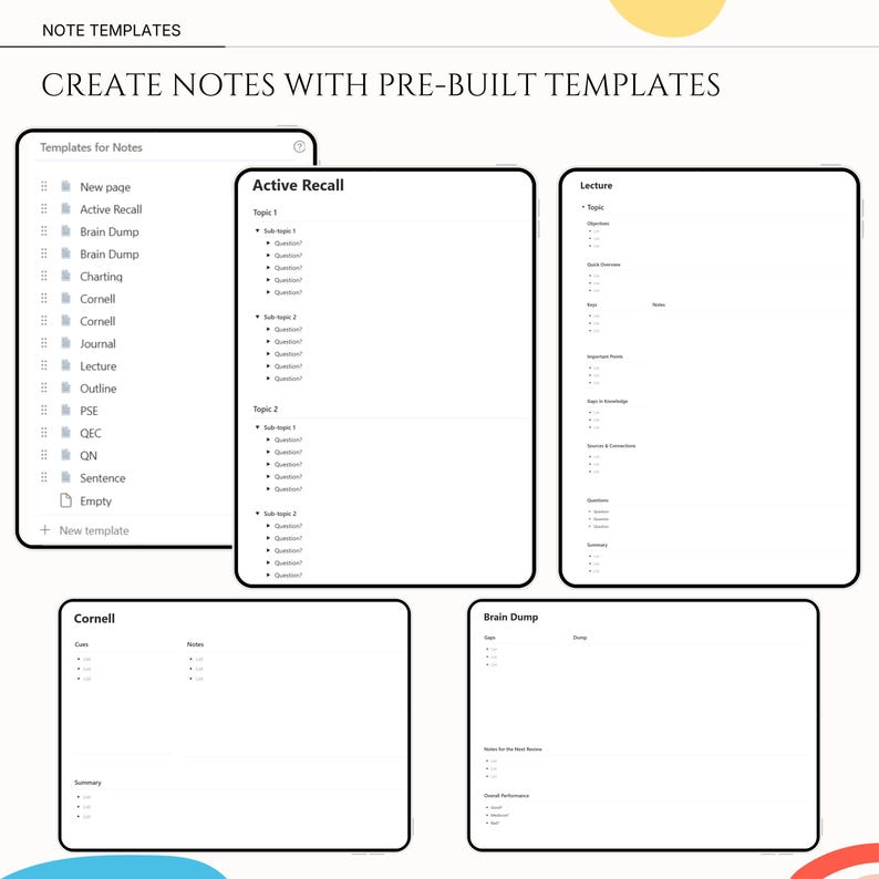 Notion Spaced Repetition Student Revision Tracker Active Recall Retrieval Practice Flashcards Academic University School Study Planner image 11