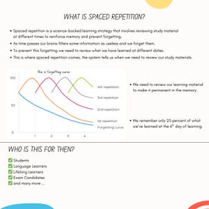 Notion Spaced Repetition Student Revision Tracker Active Recall Retrieval Practice Flashcards Academic University School Study Planner image 6