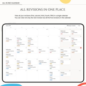 Notion Spaced Repetition Student Revision Tracker Active Recall Retrieval Practice Flashcards Academic University School Study Planner image 4