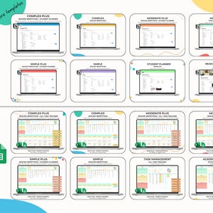 Spaced Repetition Revision Planner Active Recall Retrieval Practice Template University Study School Student Academic Exam Google Sheets image 10