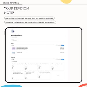 Notion Spaced Repetition Student Revision Tracker Active Recall Retrieval Practice Flashcards Academic University School Study Planner image 9