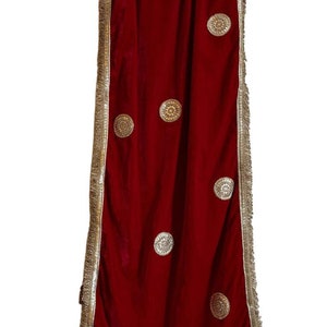 Velvet Designer Red Stole