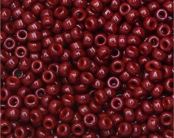 maroon seed beads