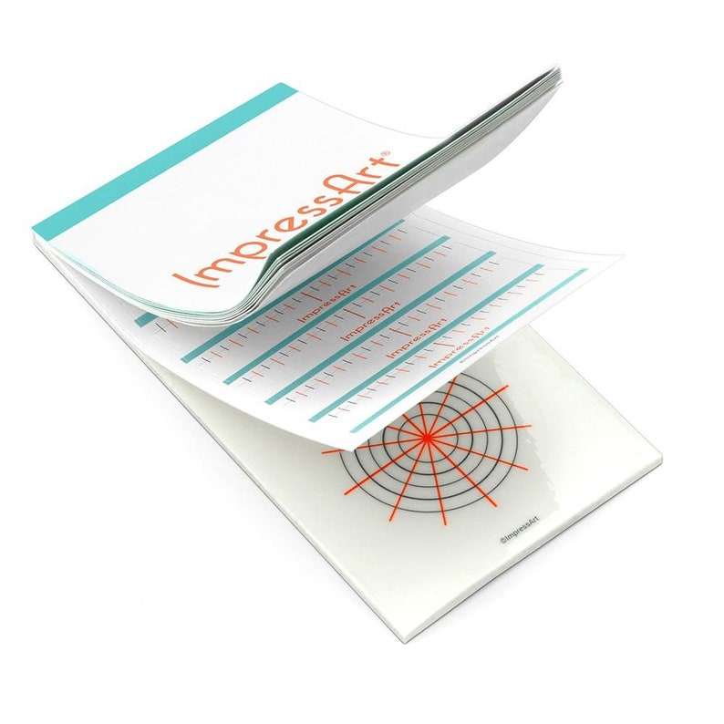 Transparent Grids for Spacing Metal Punch Designs ImpressArt Stamp Guides Booklet