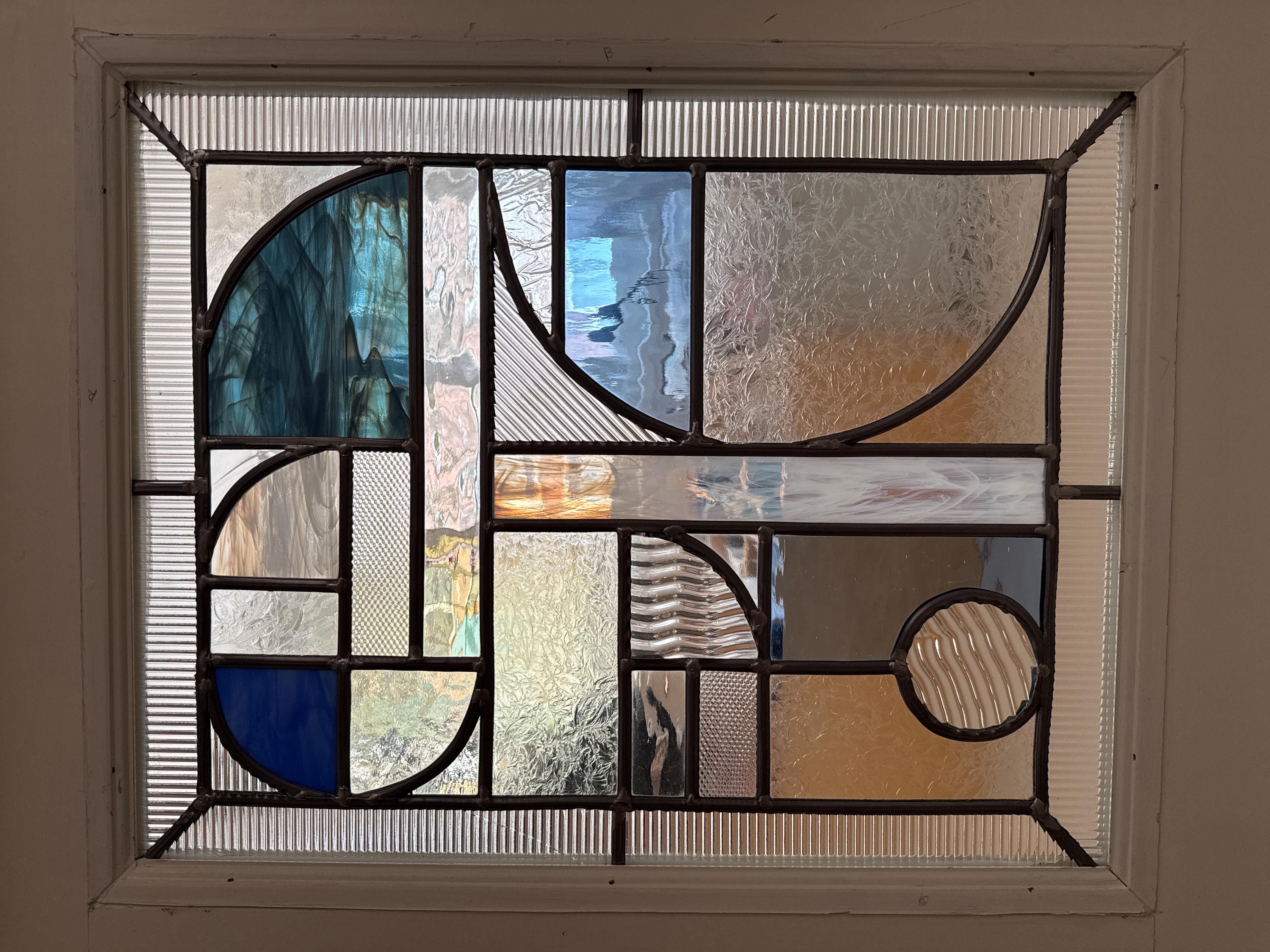 洋書 Architectural Stained Glass 23-02 Frank Lloyd Wright Inspired Tree of Life Stained Glass
