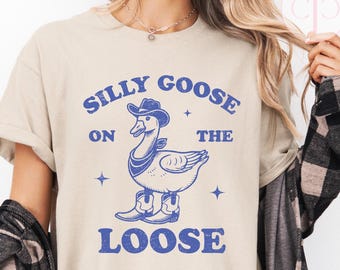 Camiseta de ganso tonto: divertida camiseta con gráficos de animales