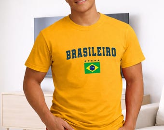 Brazil Soccer Fan Shirt: Brasileiro Football Tee, Brazil World Cup T-Shirt