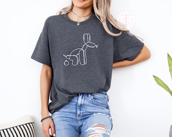 Funny Balloon Dog Unisex T-Shirt: Dog Lover Tee
