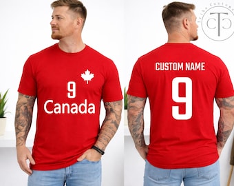 Custom Canada Soccer Shirt: Canadian Soccer Fan Name on Back Tee