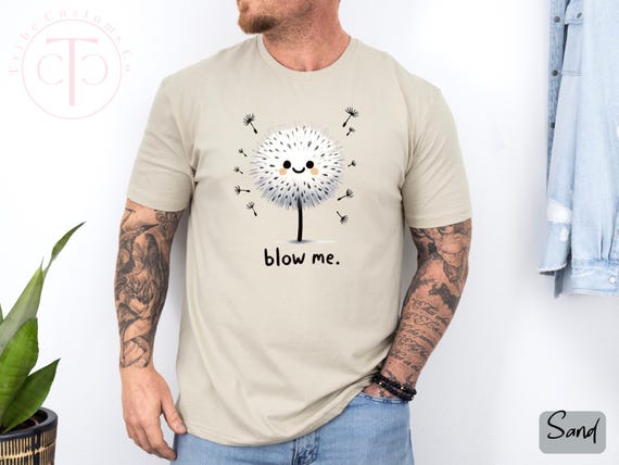 Adult Humor Tee: Blow Me Offensive Black T Shirt Gift for Boyfriend