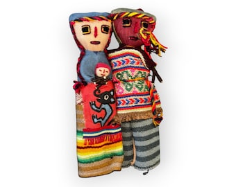 Handwoven Peruvian Pachamama Dolls: Inka Burial Decor, Mother Earth Rope Puppet
