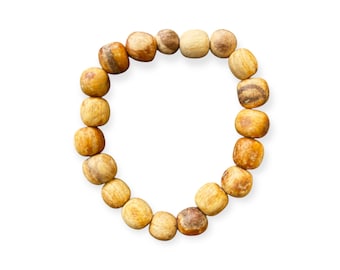 Handmade Palo Santo Beaded Bracelet: Aromatic Energy Protection Jewelry