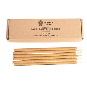 Palo Santo incense sticks, Premium smudging incense from Peru, cleansing, meditation, purification