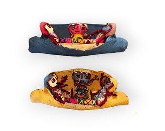 Handwoven Peruvian Pachamama Dolls: Inka Burial Hanging Decor