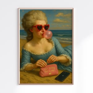 Marie Antoinette Art Print: Let Them Eat Cake, French Rococo (Digital Download)