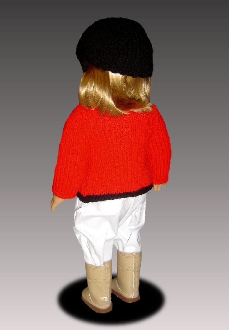 Knitting Pattern, English Riding Jacket, Fits American Girl Doll and 18 ...