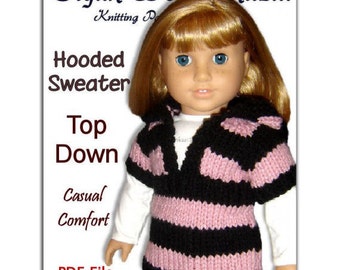 Knitting Pattern for Dolls. Fits American Girl and 18 inch, PDF Instant Download 037