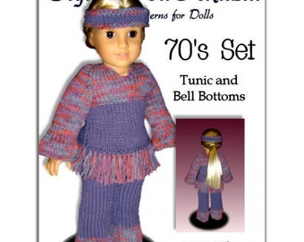 Knitting Pattern for Dolls. Fits American Girl Doll. Tunic. Instant Download . 027