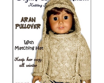 Fits American Girl. Knitting pattern, AG doll clothes 18 inch PDF, Instant Download 009