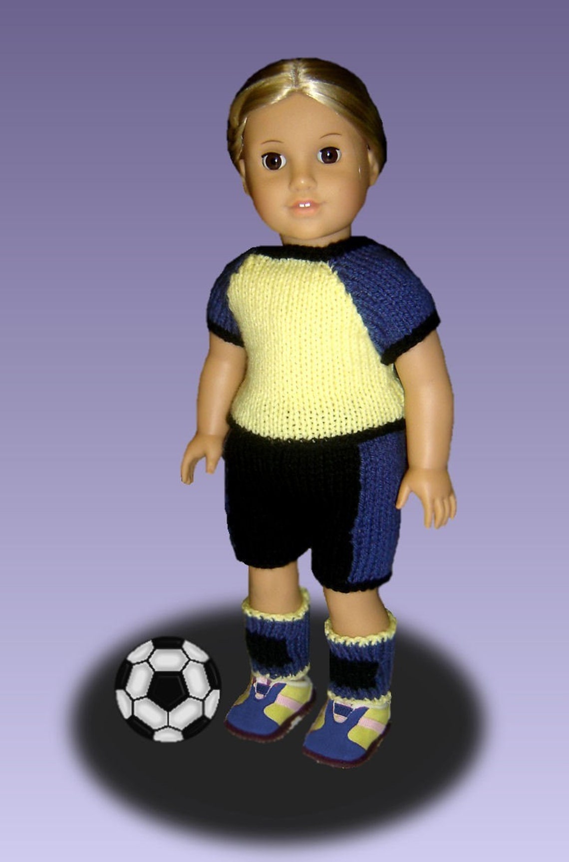 Doll Clothes Pattern.knit Fits American Girl Doll. Soccer Set 023 Etsy