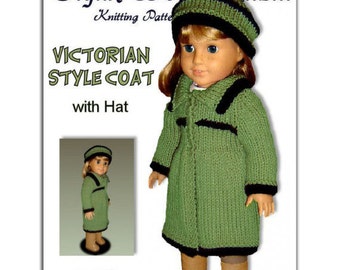 Fits American Girl Doll, knitting pattern, fits all 18 inch dolls PDF Instant Download 026