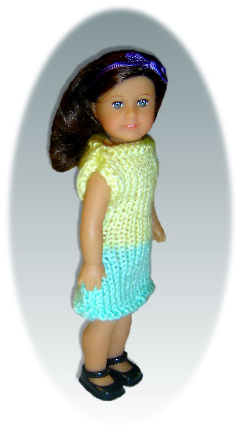 Knitting Patterns fit American Girl Mini Doll, AG 6.5 inch, Instant Download image 2