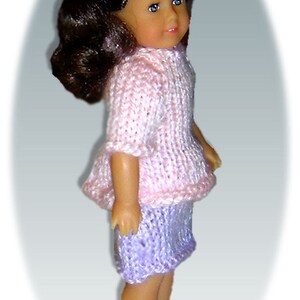 Knitting Patterns fit American Girl Mini Doll, AG 6.5 inch, Instant Download image 3