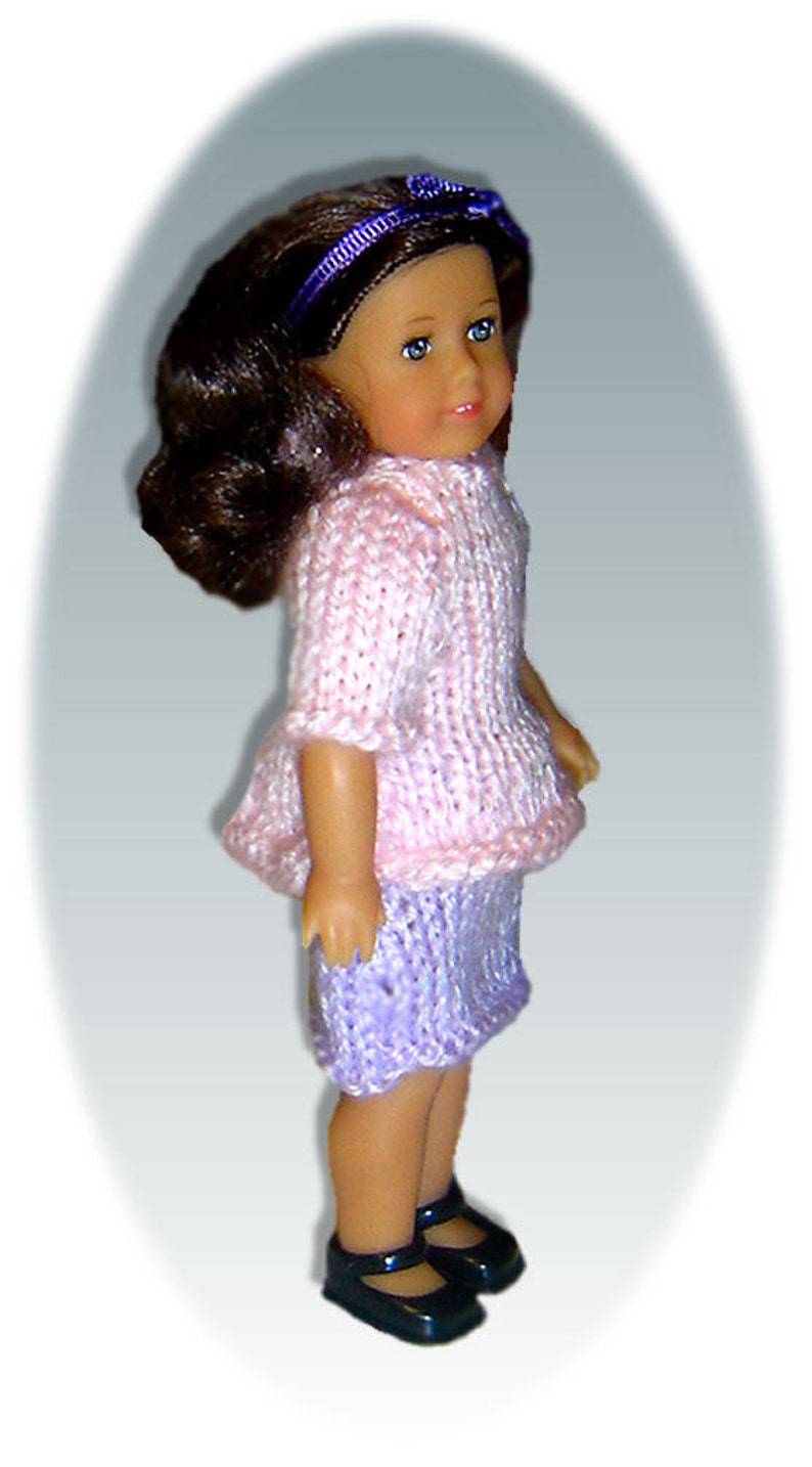 Knitting Patterns fit American Girl Mini Doll, AG 6.5 inch, Instant Download image 3