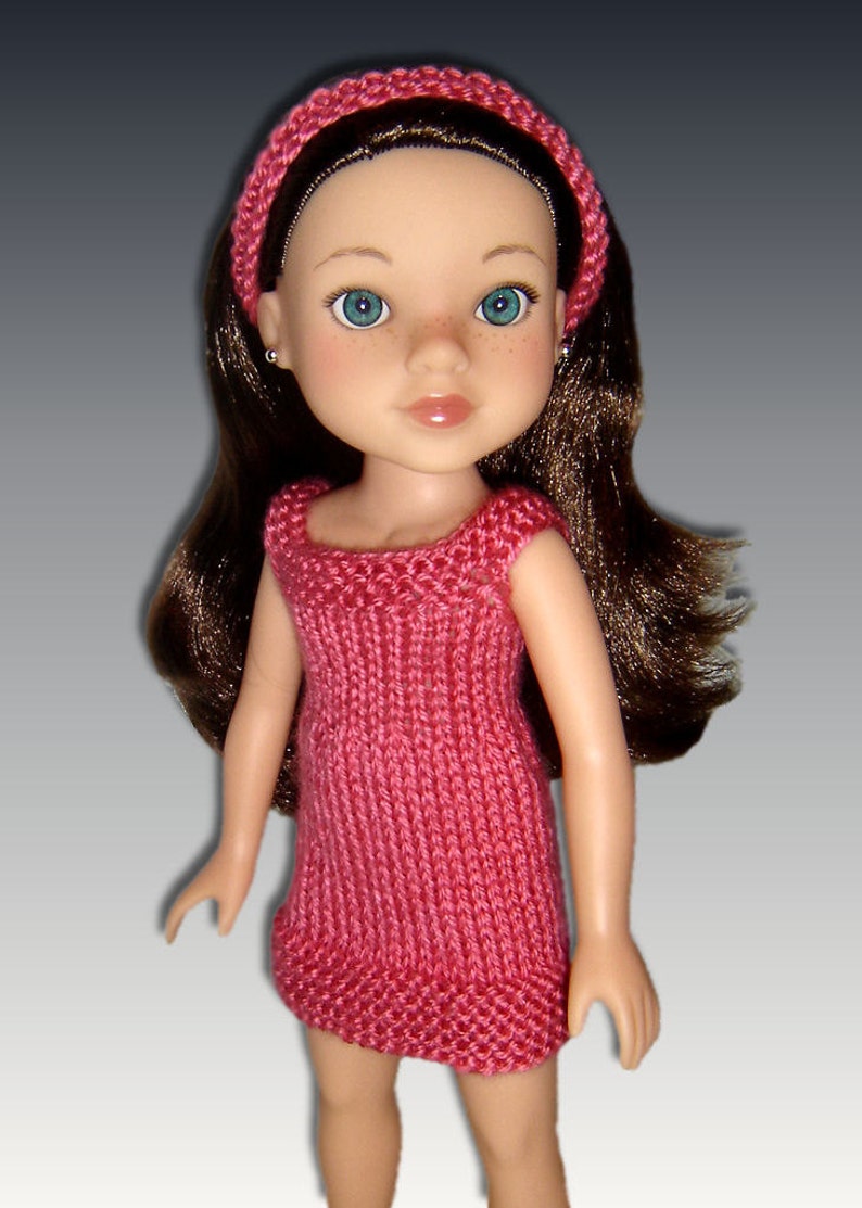 Knitting Pattern. Fits Hearts for Hearts Doll, 14 inch. Sun Dress PDF Instant Download 253 image 3