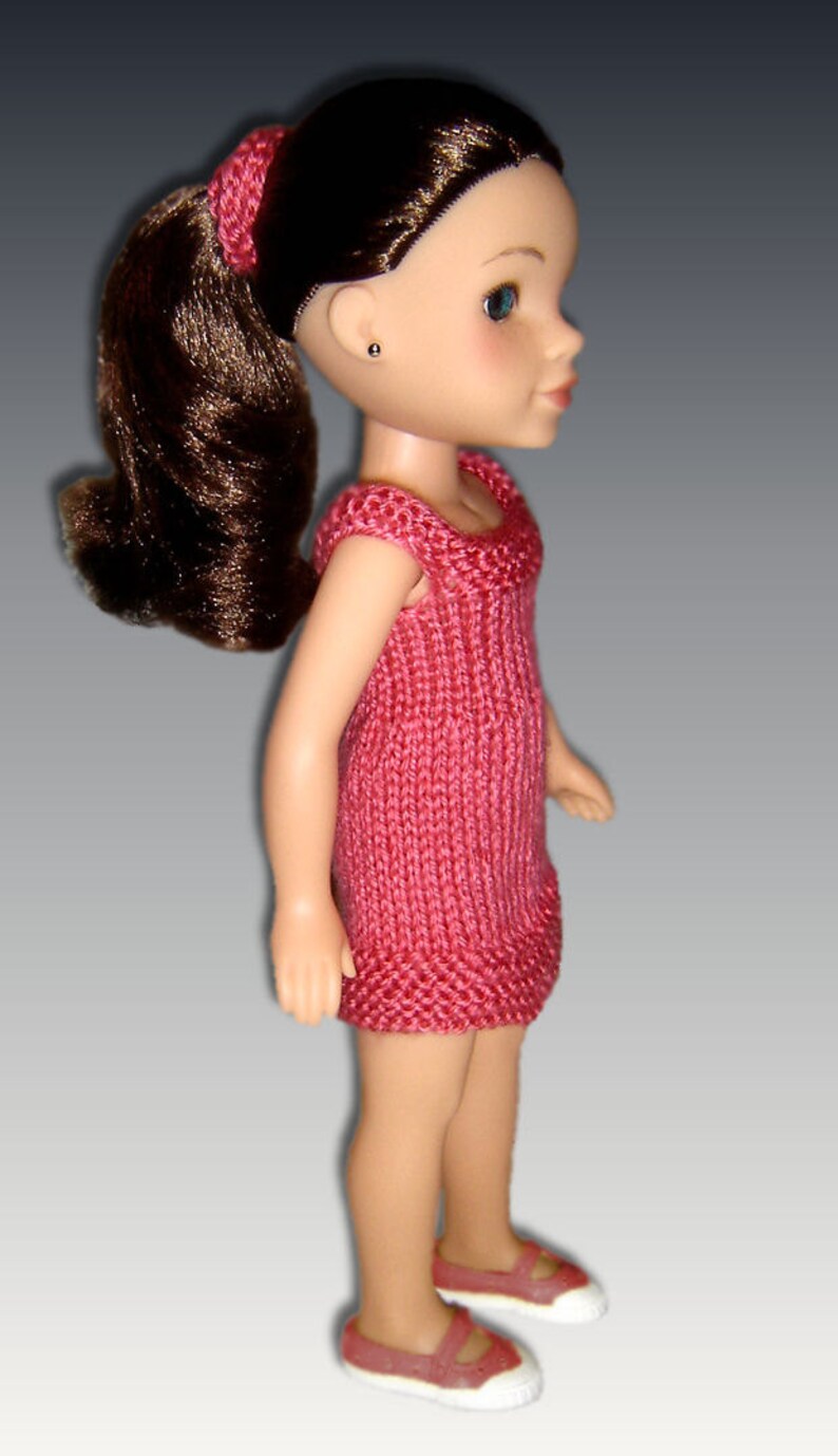 Knitting Pattern. Fits Hearts for Hearts Doll, 14 inch. Sun Dress PDF Instant Download 253 image 2