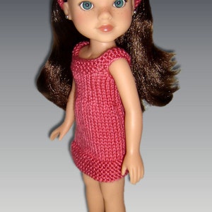 Knitting Pattern. Fits Hearts for Hearts Doll, 14 inch. Sun Dress PDF Instant Download 253 image 4