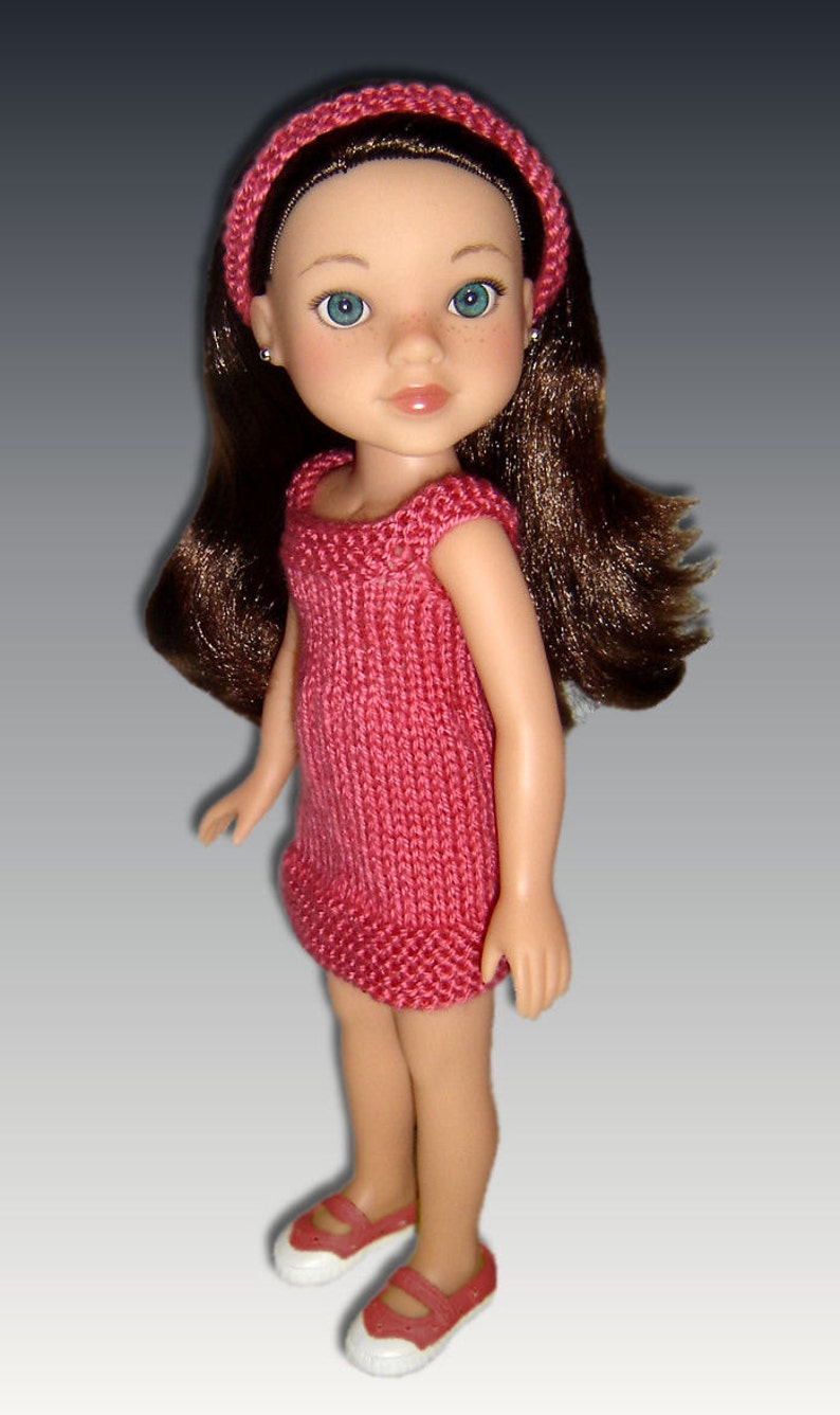 Knitting Pattern. Fits Hearts for Hearts Doll, 14 inch. Sun Dress PDF Instant Download 253 image 4