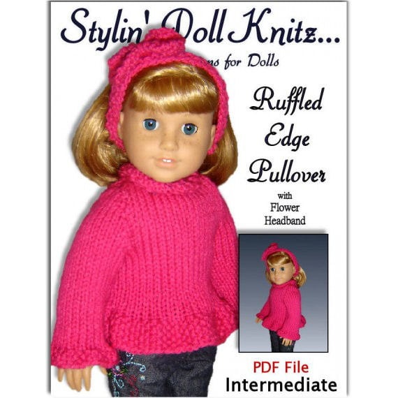 Knitting Pattern Fits American Girl and All 18 Inch Dolls - Etsy