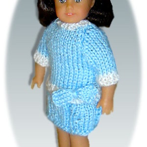 Knitting Patterns fit American Girl Mini Doll, AG 6.5 inch, Instant Download image 4