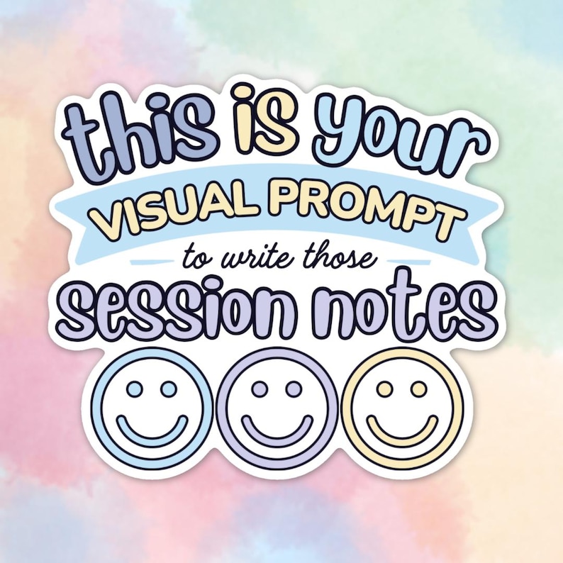ABA Session Notes Visual Prompt Sticker Special Education Therapy ...