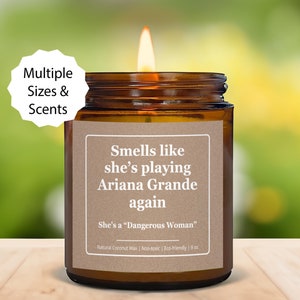 Personalized Ariana Grande Candle Gift, Customized Ariana Grande Gift, Custom Name Ariana Fan Gift,  Funny Pop Music Lover Birthday Candle