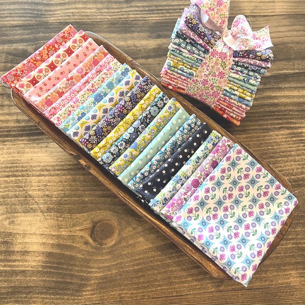 Boho Blooms Bundle-By Lewis and Irene-18 fat quarters-ready to ship-sewing-quilting