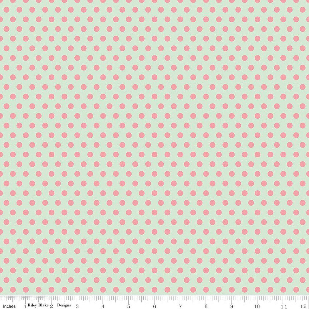 Serendipity 2 by Minki Kim for Riley Blake Designs, Dots Mint - Etsy