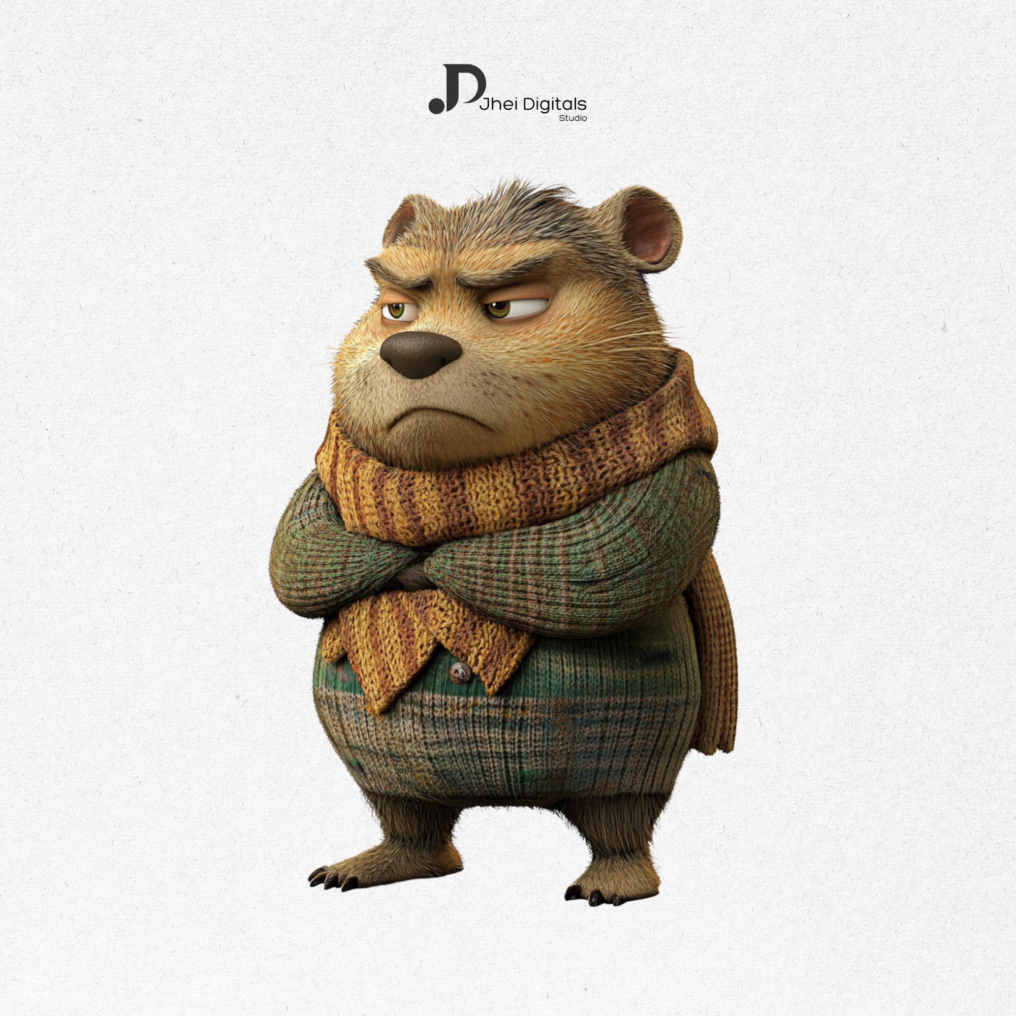 Grumpy Animals Clipart Bundle, Funny Moody Animal PNG Set, Cute Angry ...