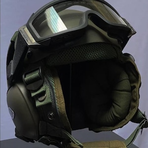 Aircraft Carrier Deck Crew Helmet Replica With Goggle Free Bag - Etsy