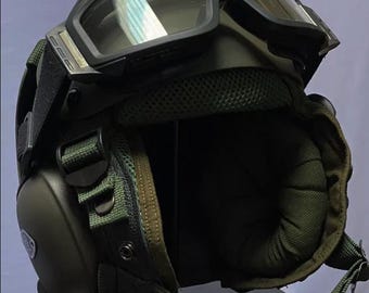 Réplica de casco de tripulación de cubierta de portaaviones con bolsa sin gafas