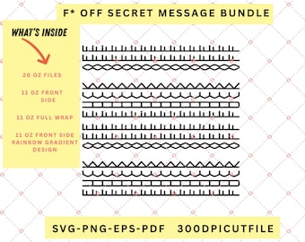 F**k Off Hidden Message Svg,  Adult Humor Svg , Hidden Adult Humor Mug Wrap , Father's Day Gift Png, Hidden Swear Message, Hidden Message