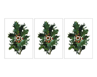 Holiday Cards - Joy (Set of Three)