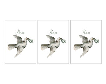 Holiday Cards - Peace (Set of Three)