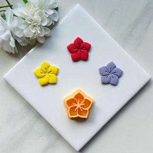Flower Clay Cutter: Spring Floral Polymer Clay Cutters (2.5 inch)